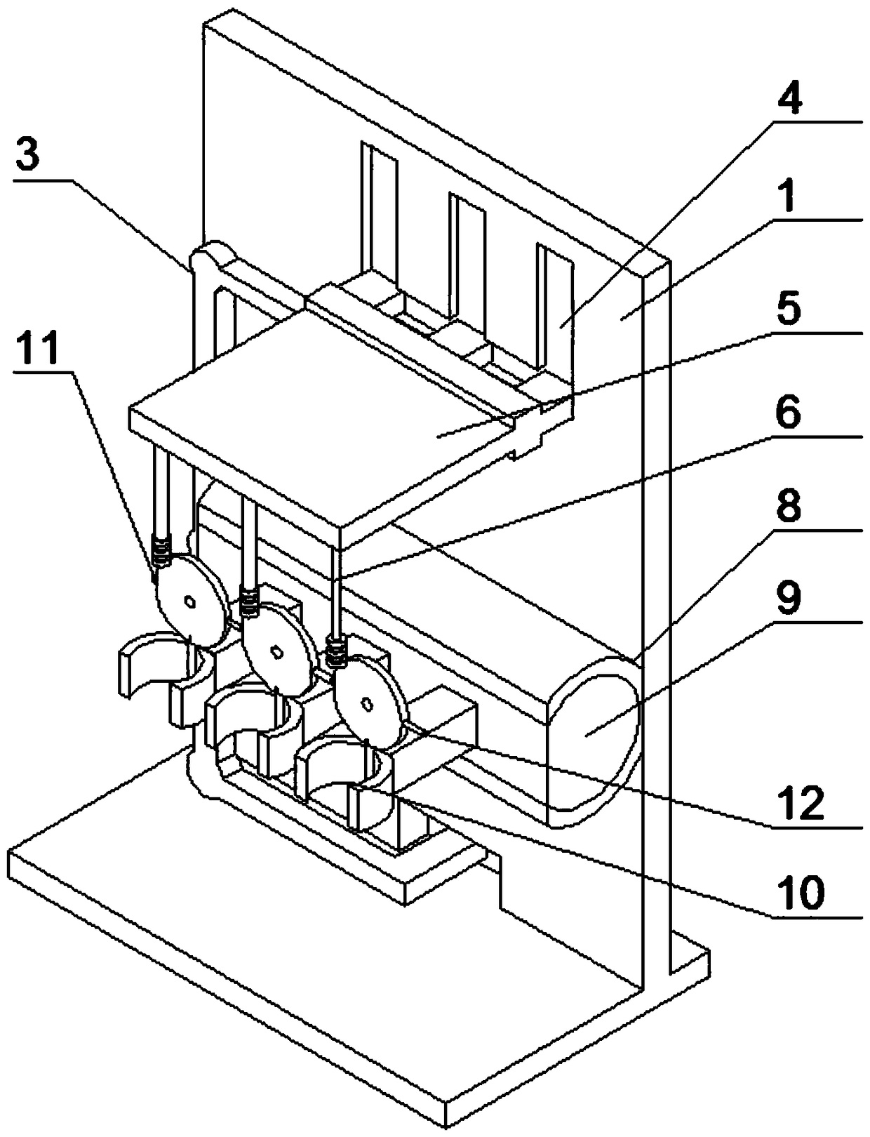 Multifunctional medical test tube stirring and uniformly-mixing device