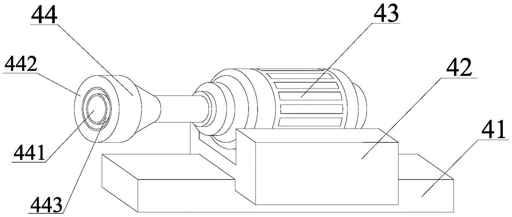 A handle paper cup processing device