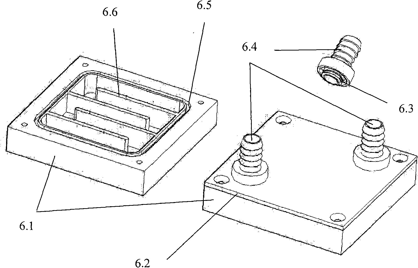 Light emitting diode (LED) liquid-cooling heat dissipation structure