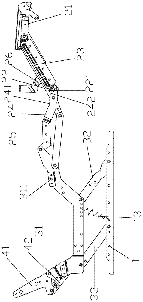 A seat and its electromechanical stretching device