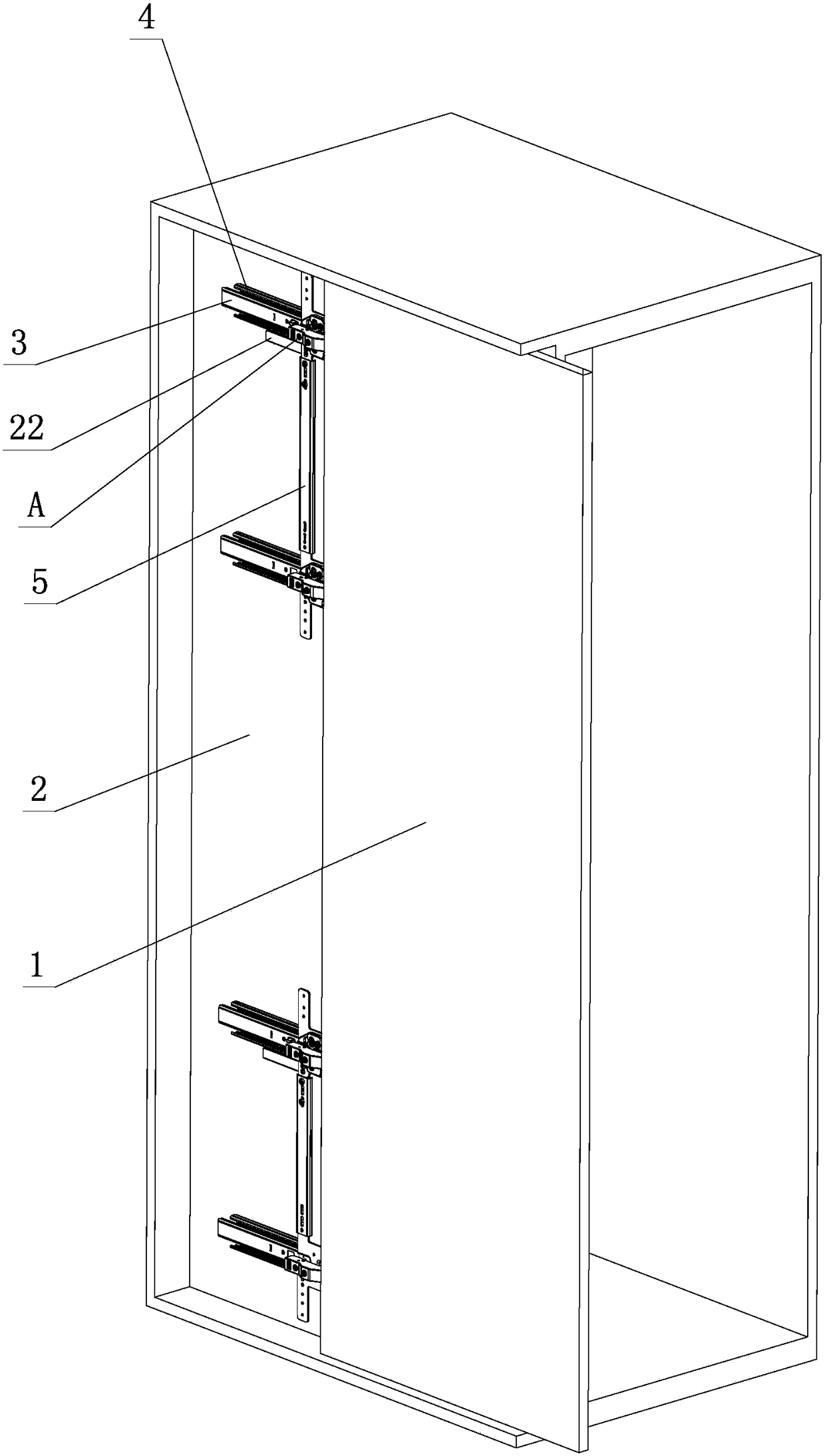 Regulating mechanism of rotary push-and-pull opening and closing furniture