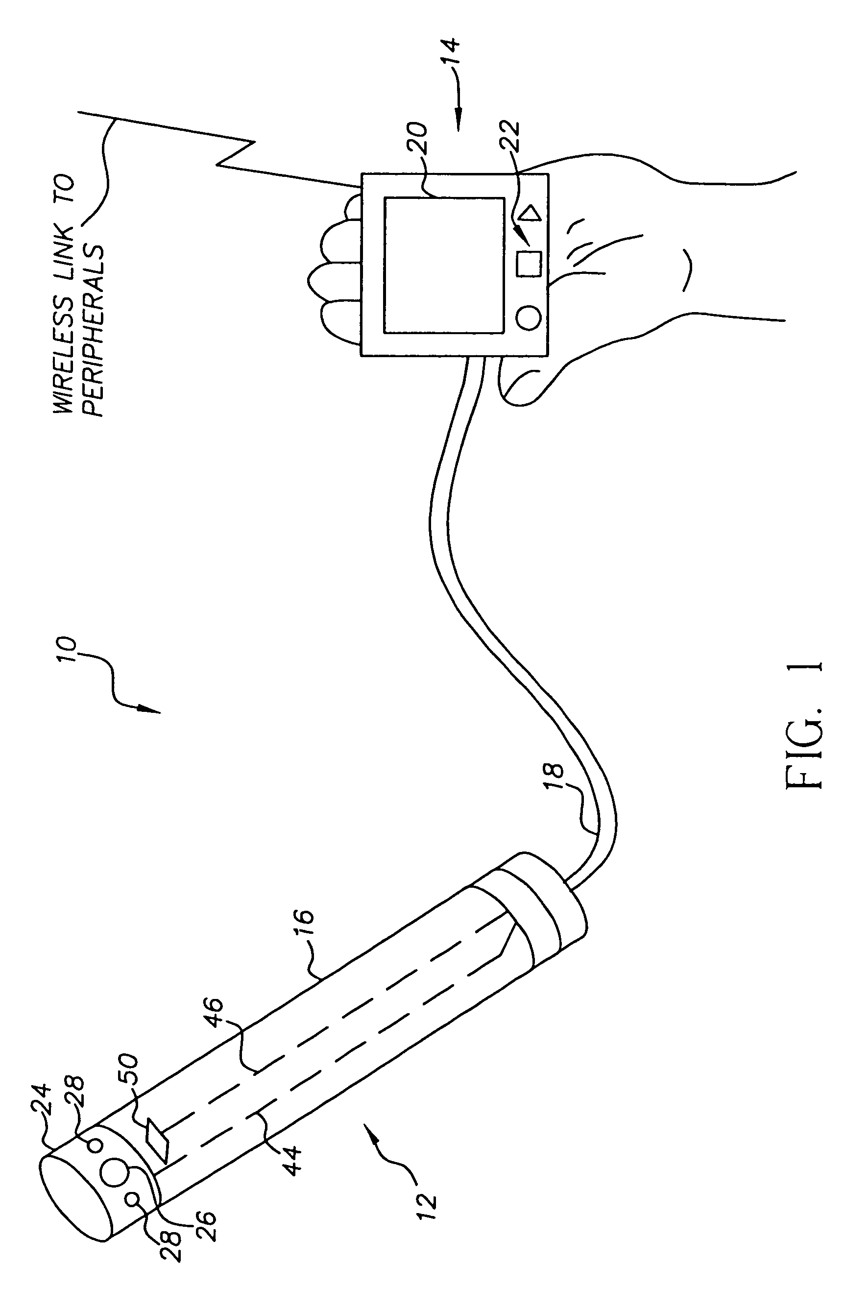 Intra-oral camera system with chair-mounted display