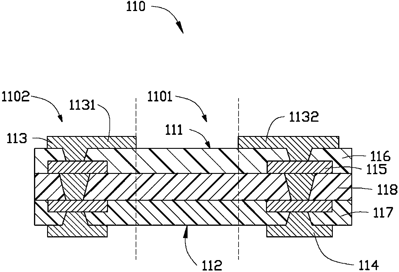 Circuit board with embedded electronic component and manufacturing method of circuit board
