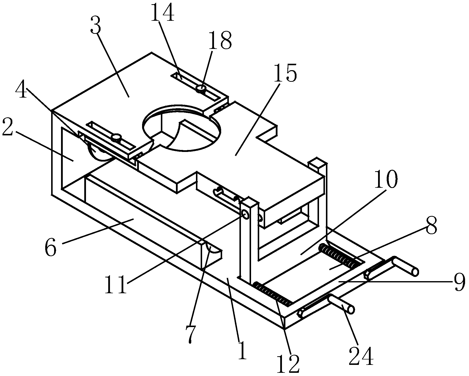 Clamp for processing end face of valve
