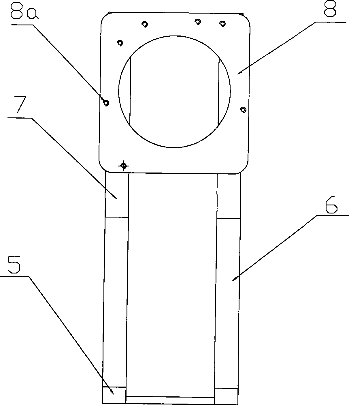 Run-in test stand of gearbox of automobile