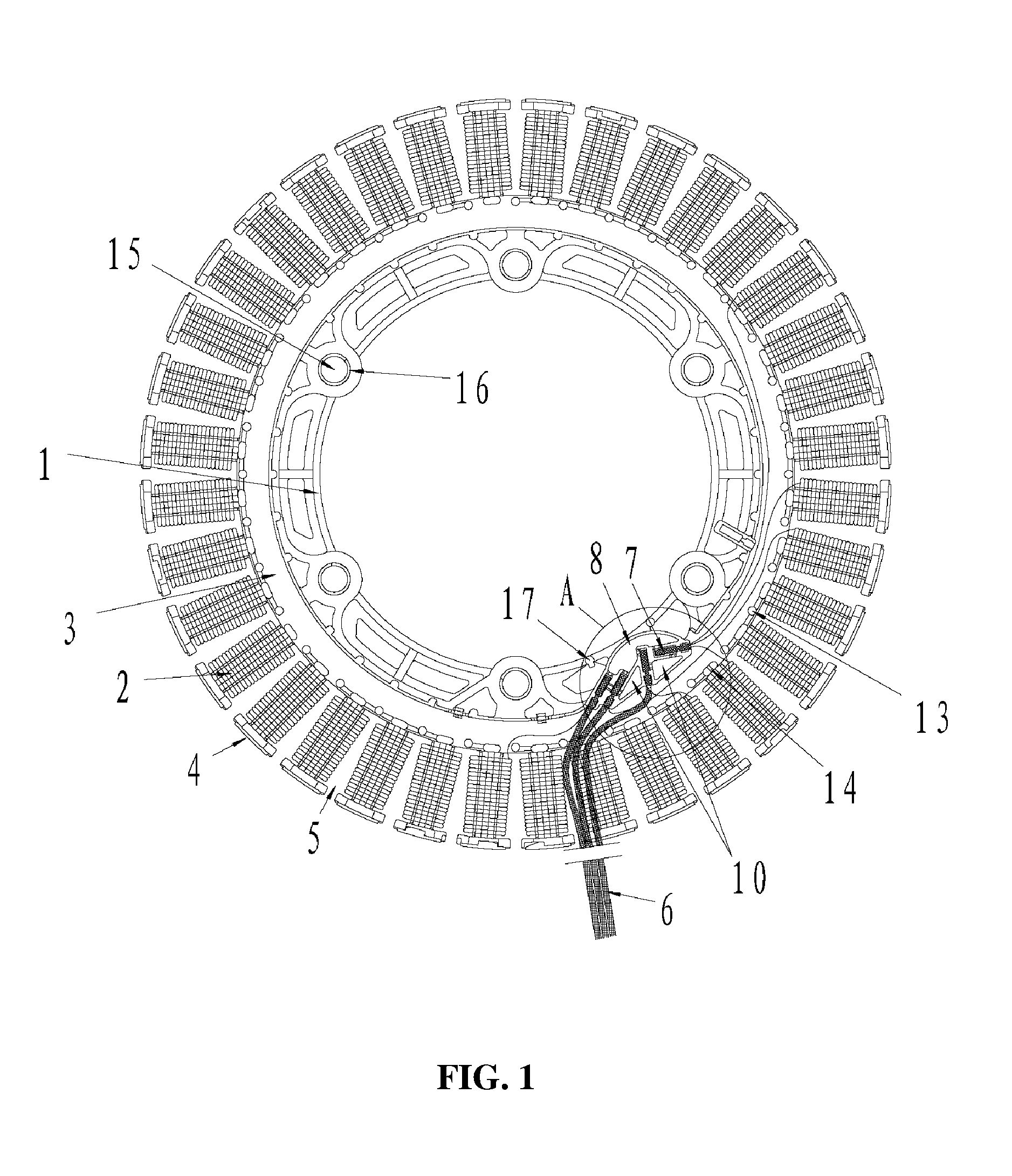 Injection-molded stator