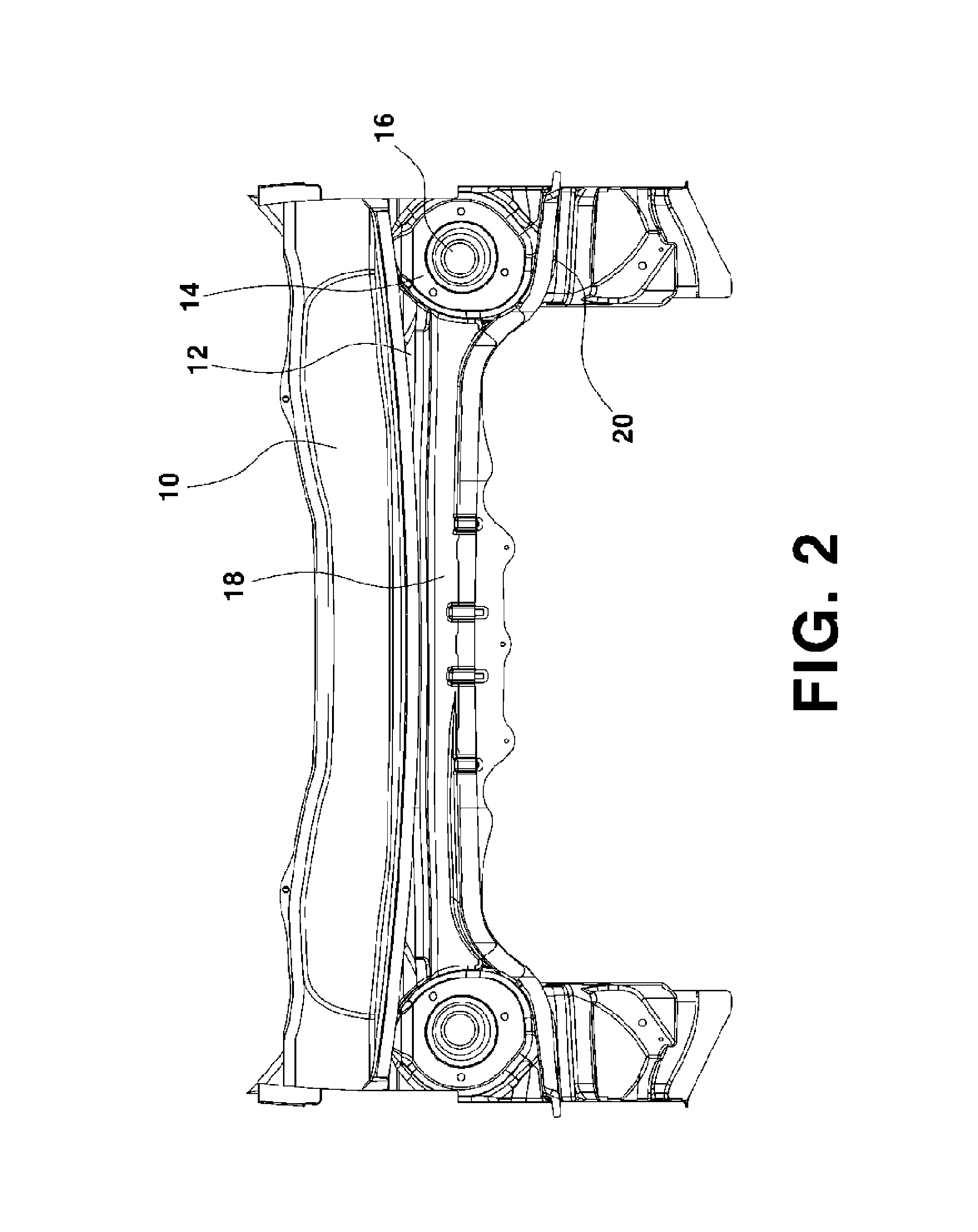 Strength reinforcement device for front shock absorber of vehicle