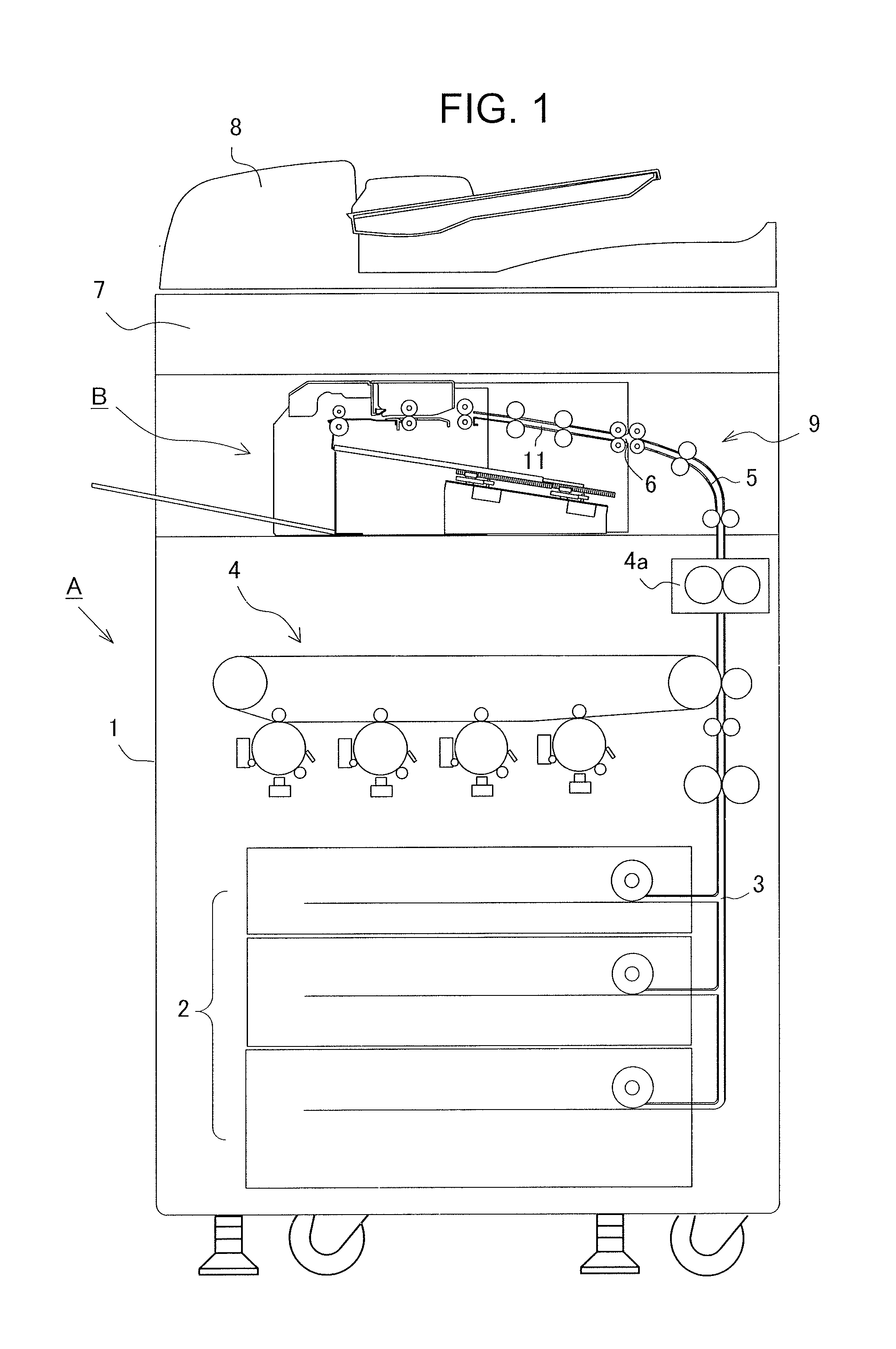 Sheet storage apparatus and image formation system using the apparatus