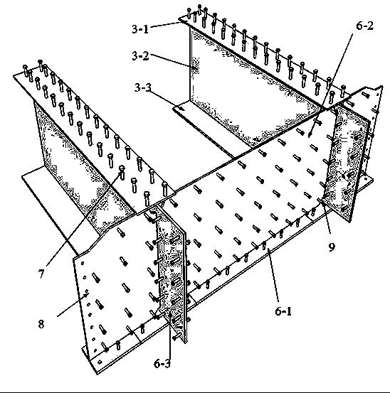 Fabricated light composite beam simply-supported variable-structure continuous structure and construction method thereof