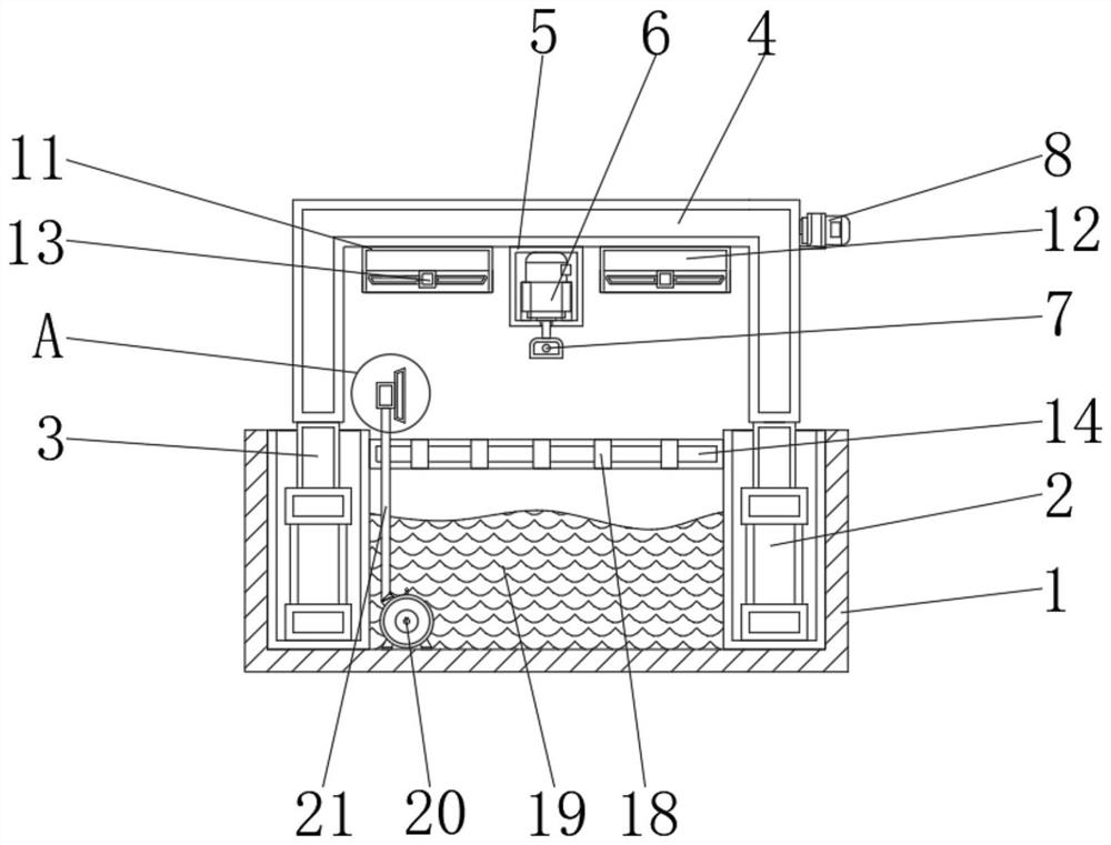 Environment-friendly grinding device with dust removal structure for agricultural machining