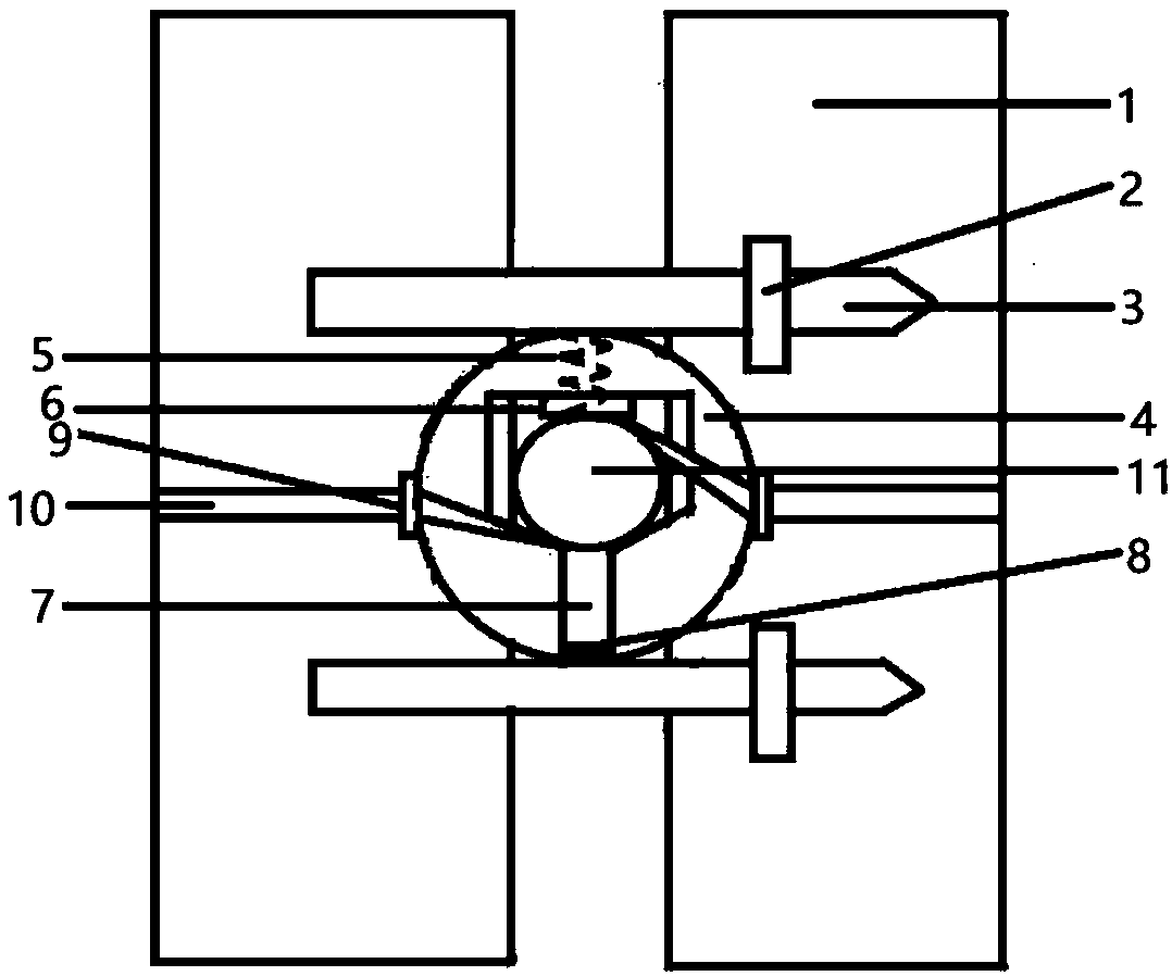 Thoracic and abdominal cavity drainage tube fixing device