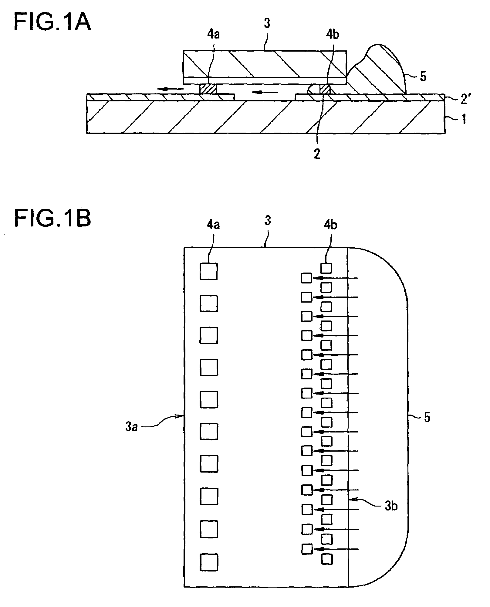 Manufacturing method of semiconductor device, including differently spaced bump electrode arrays