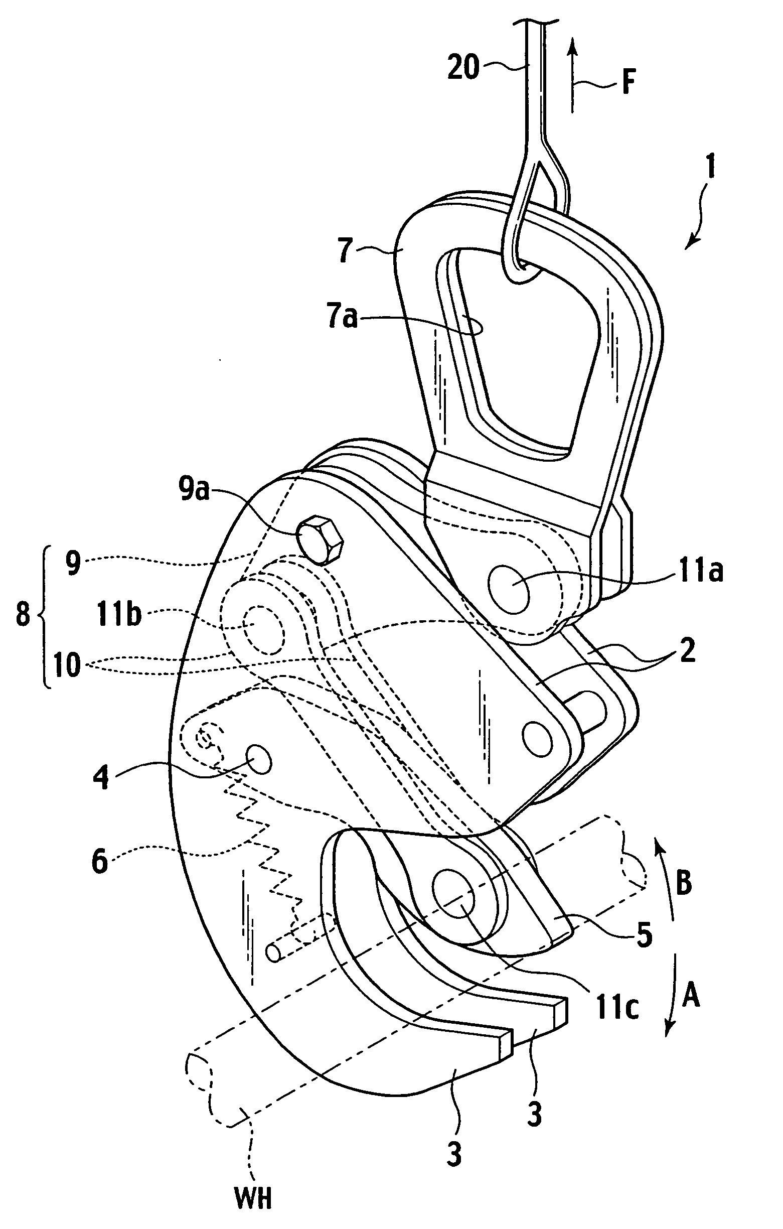 Hook and method for separating wire harness using the same