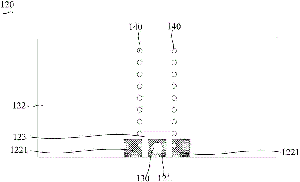 Radio frequency PCB connecting structure and connecting method