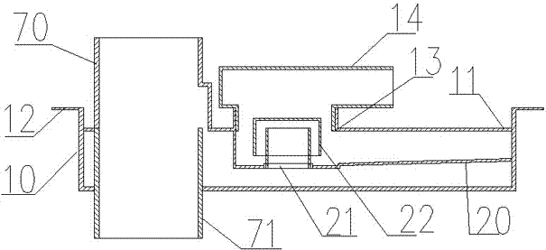 Modularization same-layer drainage device for high-rises and mounting method thereof