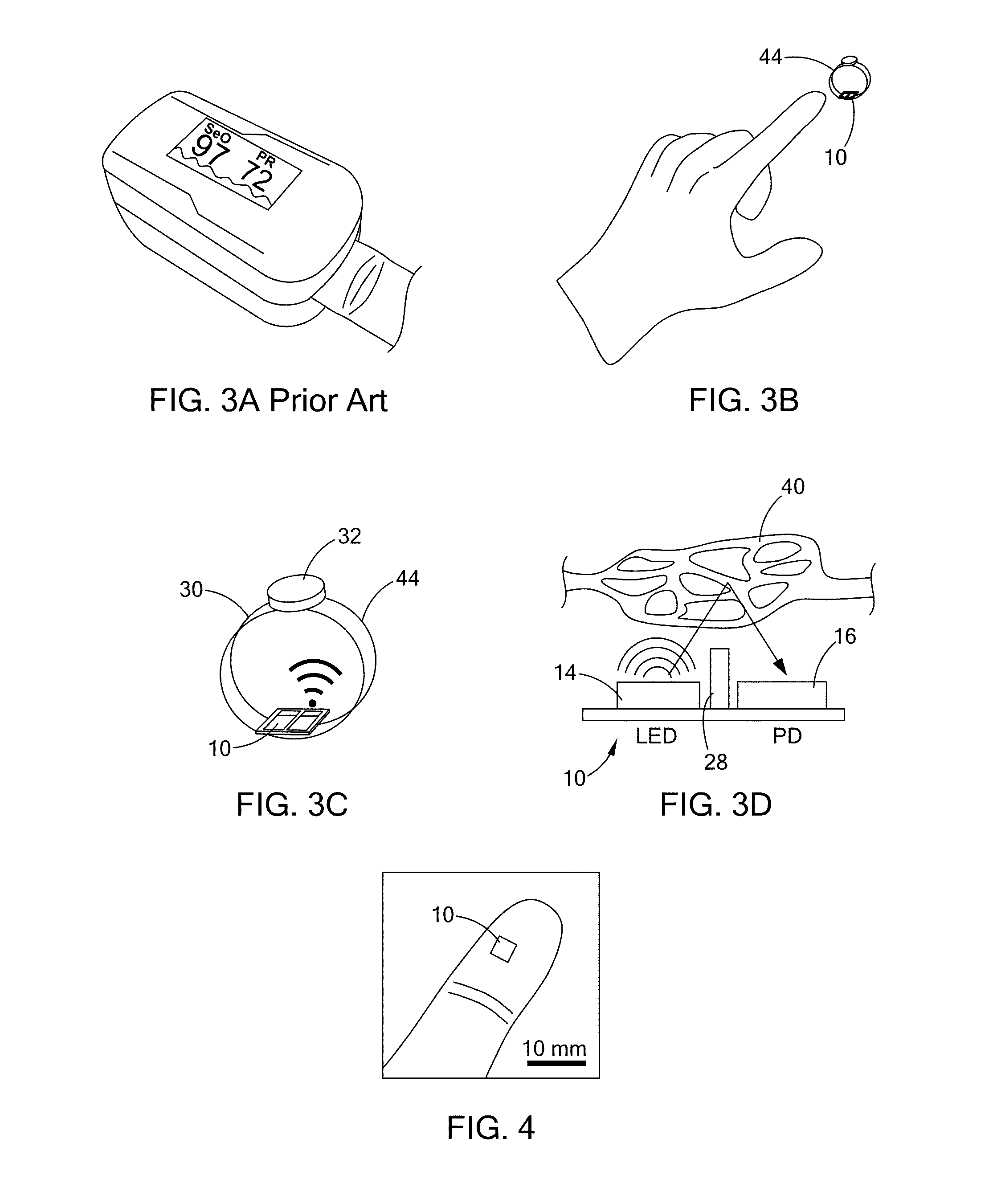 Sensor and method for continuous health monitoring