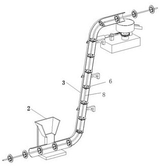 Wheat lifting equipment for flour processing