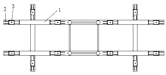 Three-way positioning device for base steel anchor box