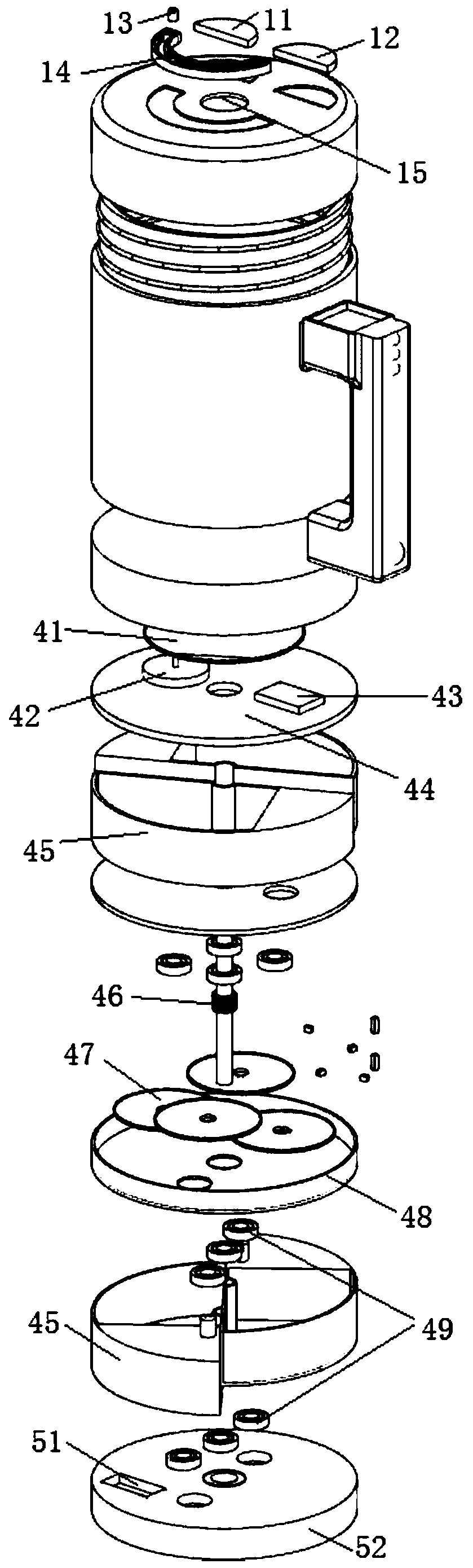 Novel dual-mode intelligent cup medicine box capable of helping old people