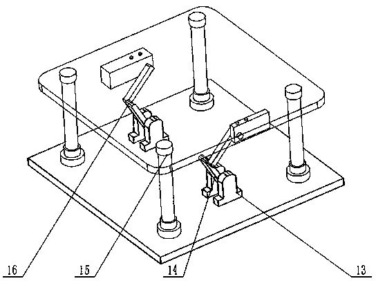 A kind of pyramid-shaped building structure spire elevating and releasing rope mechanism