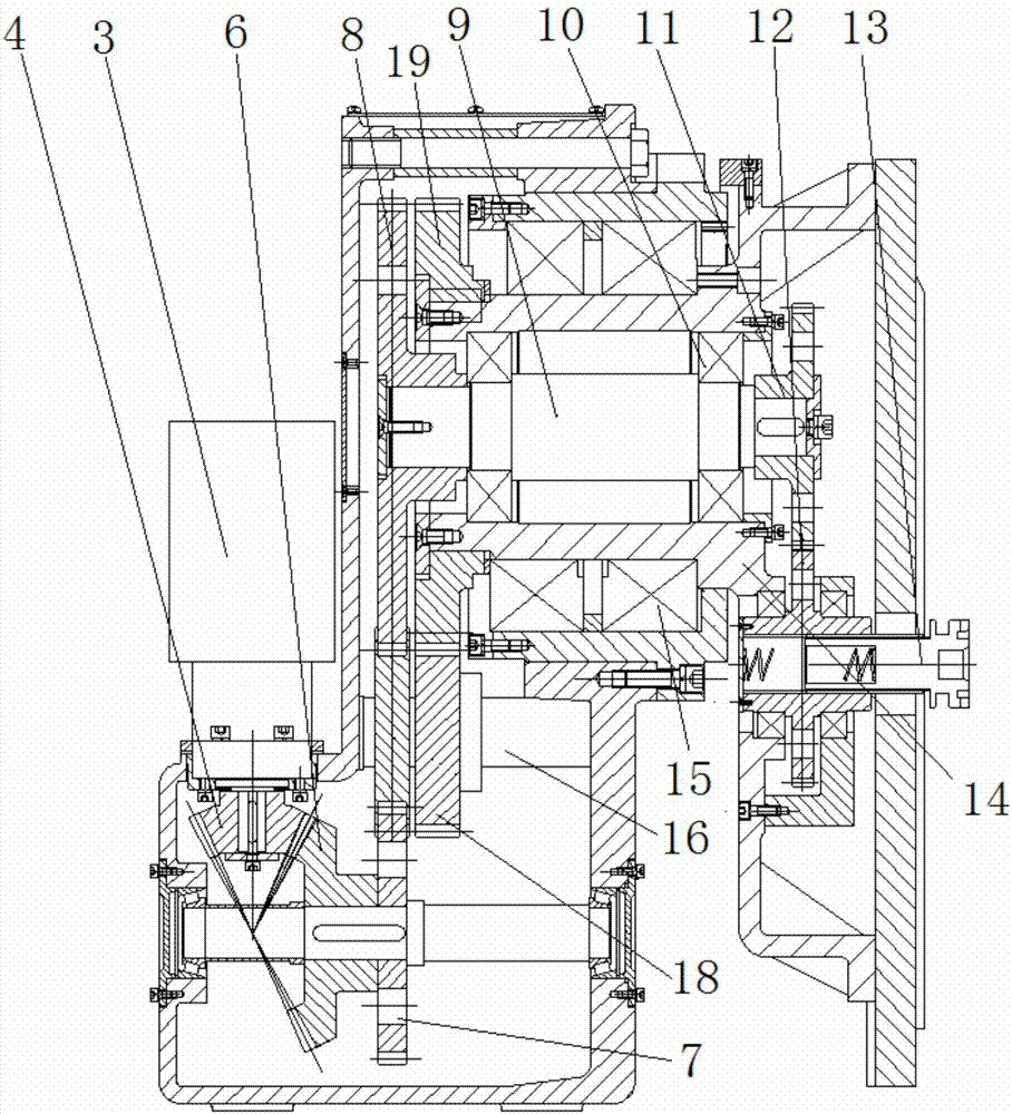 Multi-shaft rotating mechanism for engine assembly