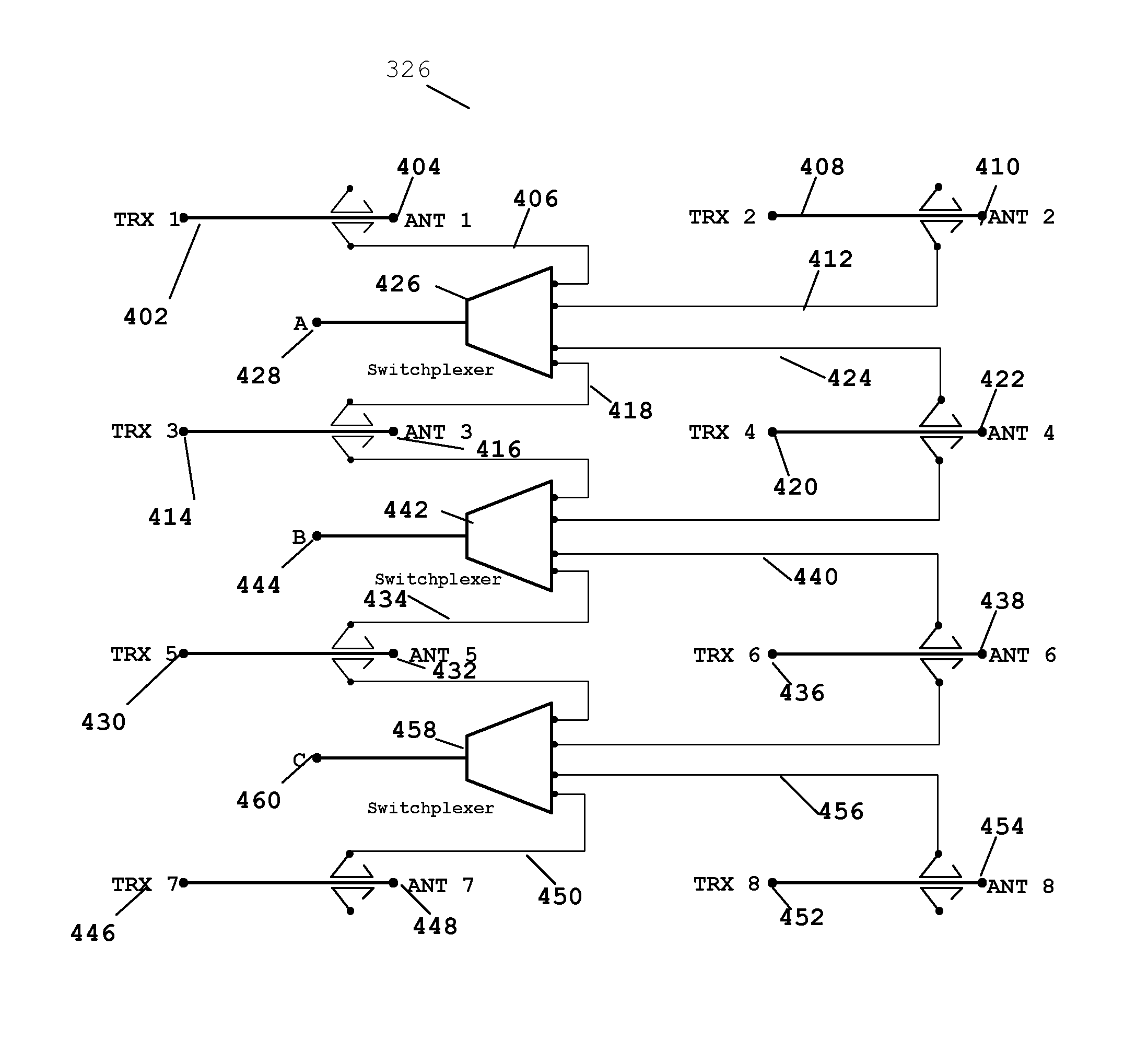Communication system, network element and method for antenna array calibration