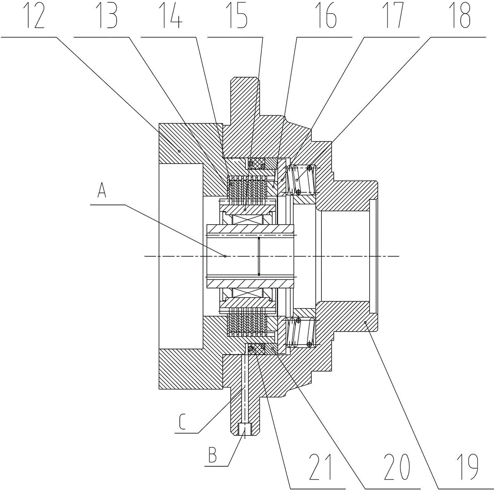 A clutch brake device and a hoist including the device and its operation method