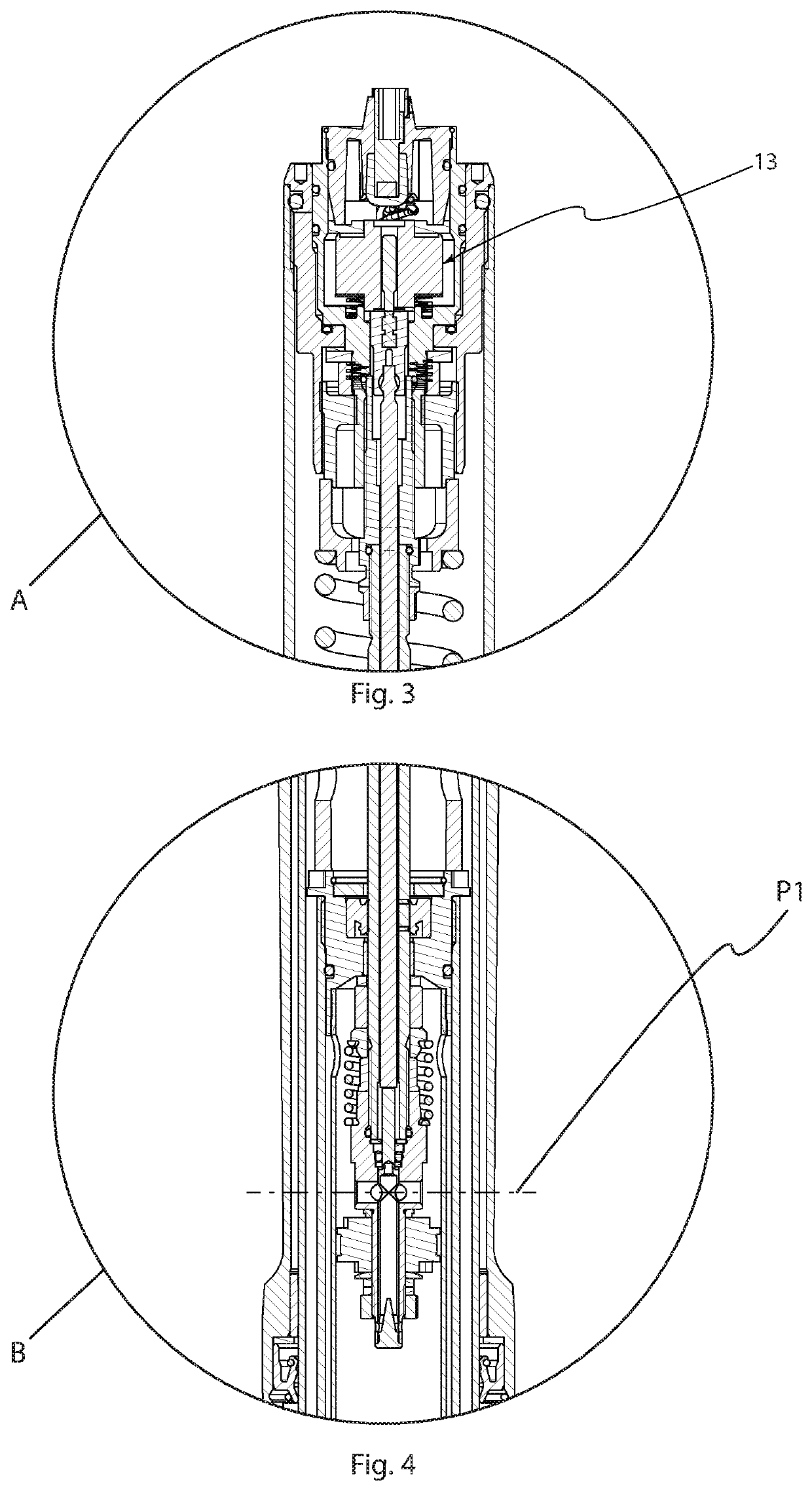 Electronically controlled valve for a shock absorber