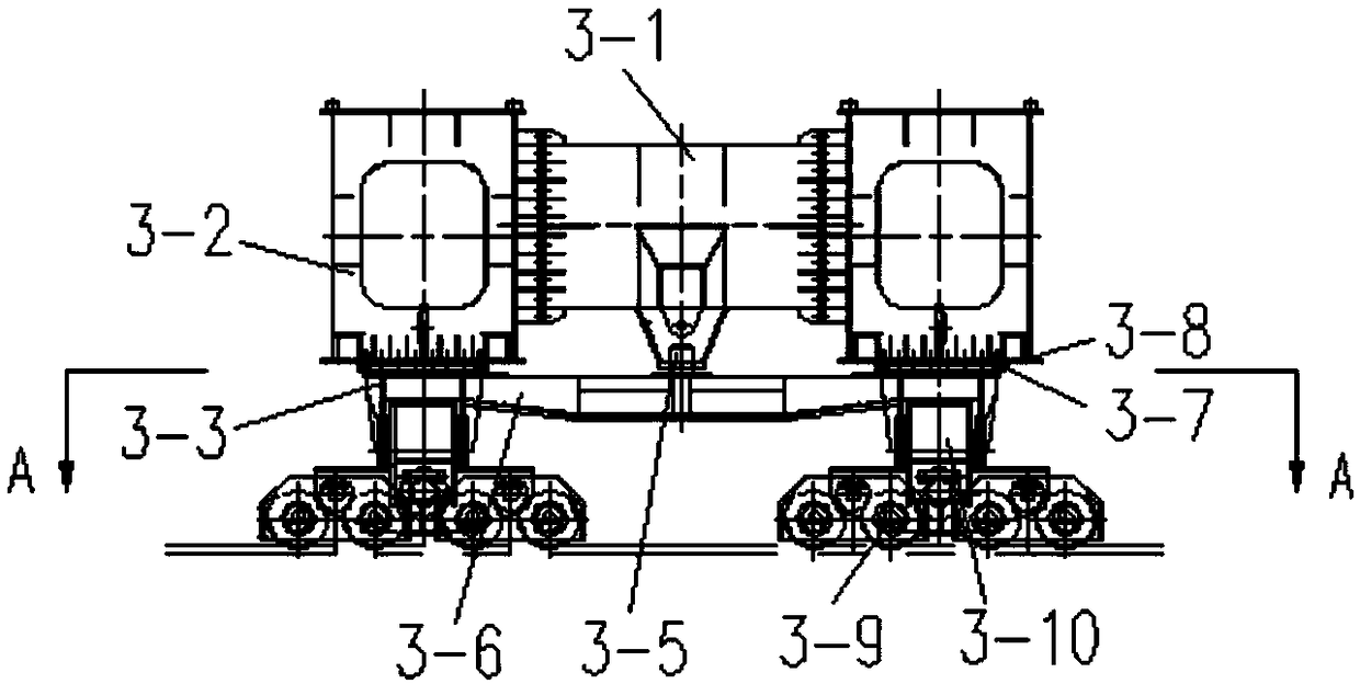 Anti-gnawing rail device for crane beam crane, crane beam crane and its running method