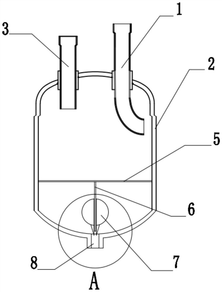 Gas-liquid separator and heat pump system