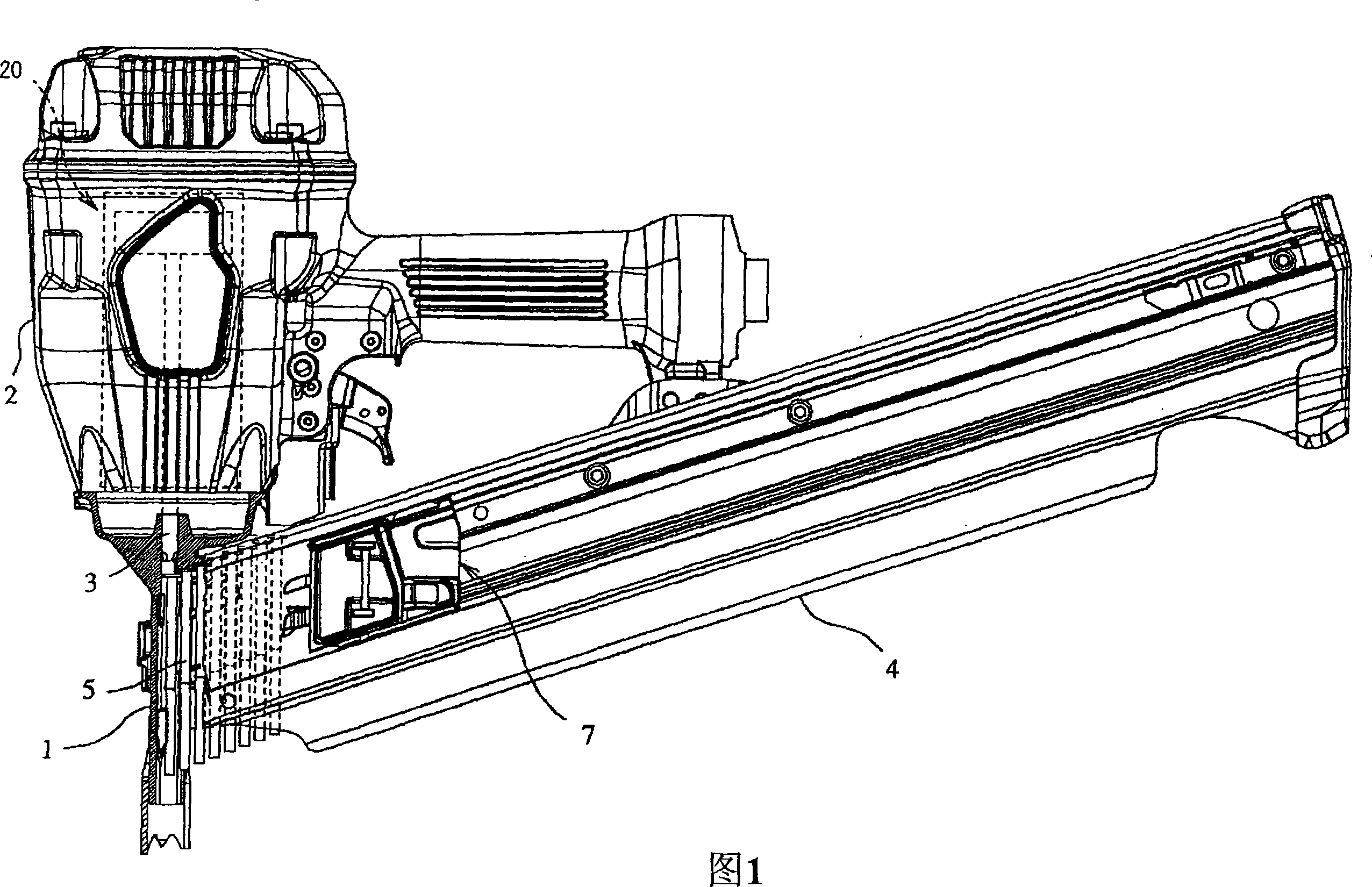 Nail box of nailing machine