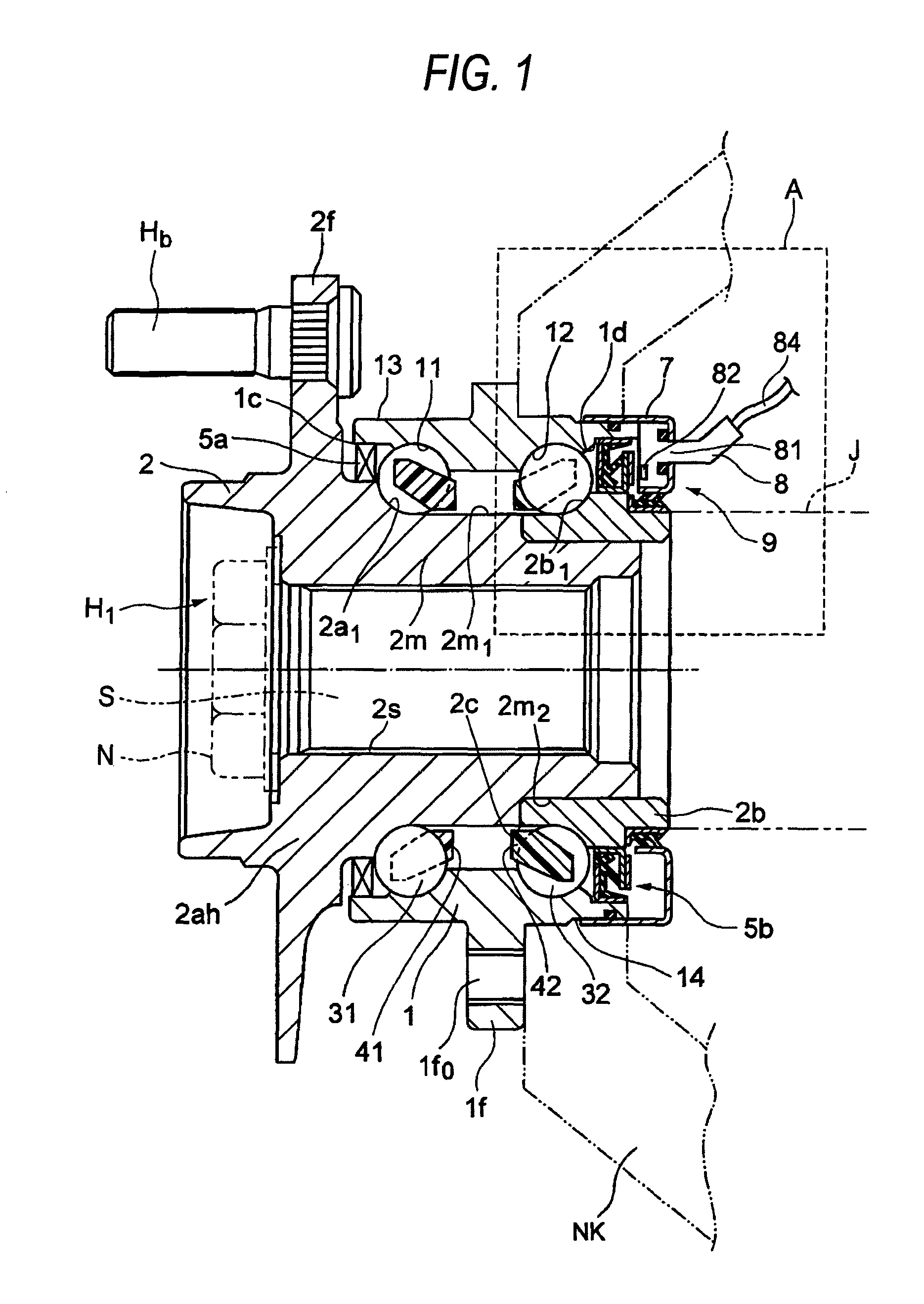 Hub unit bearing