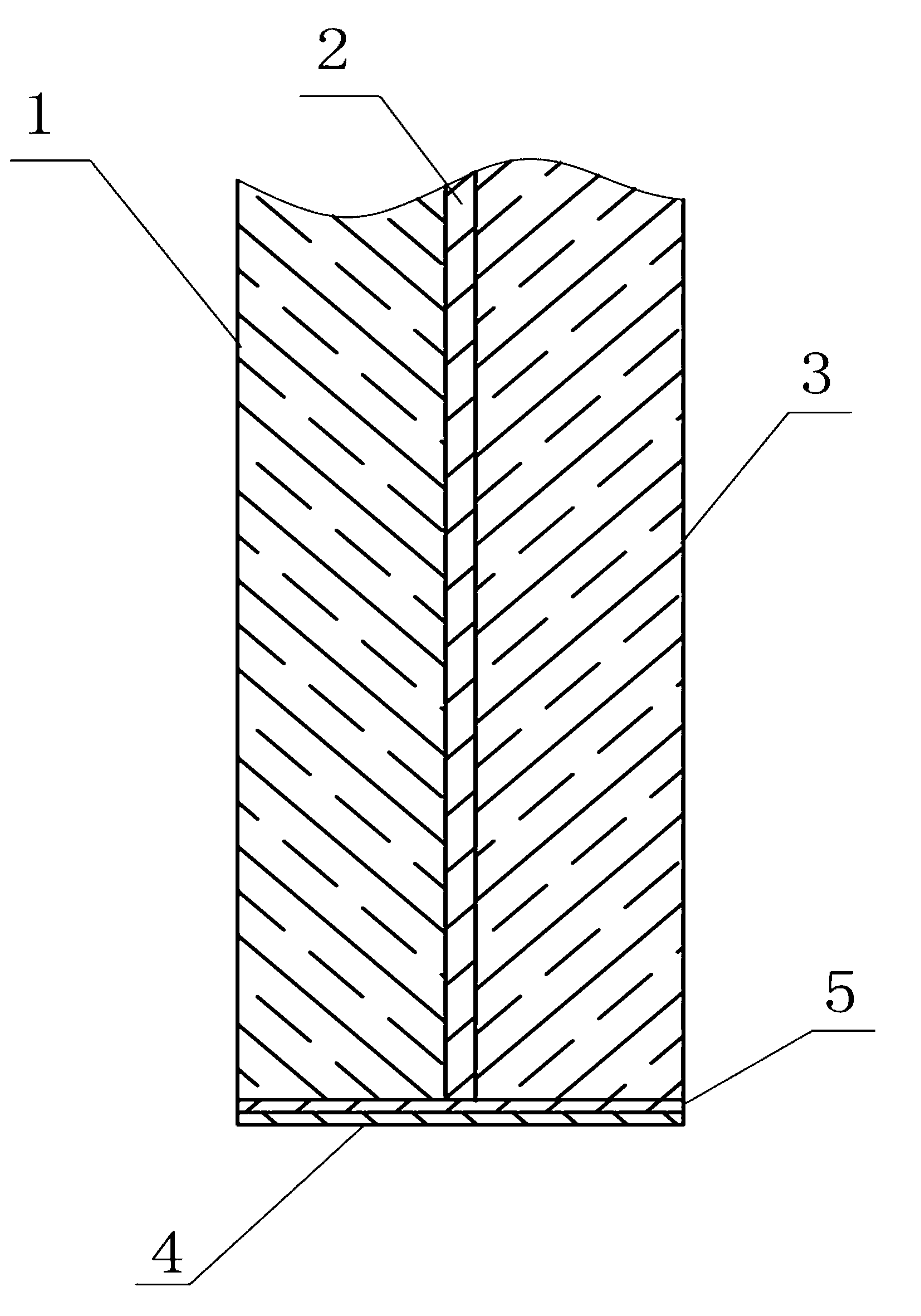 Edge sealing structure and sealing method of sandwich glass