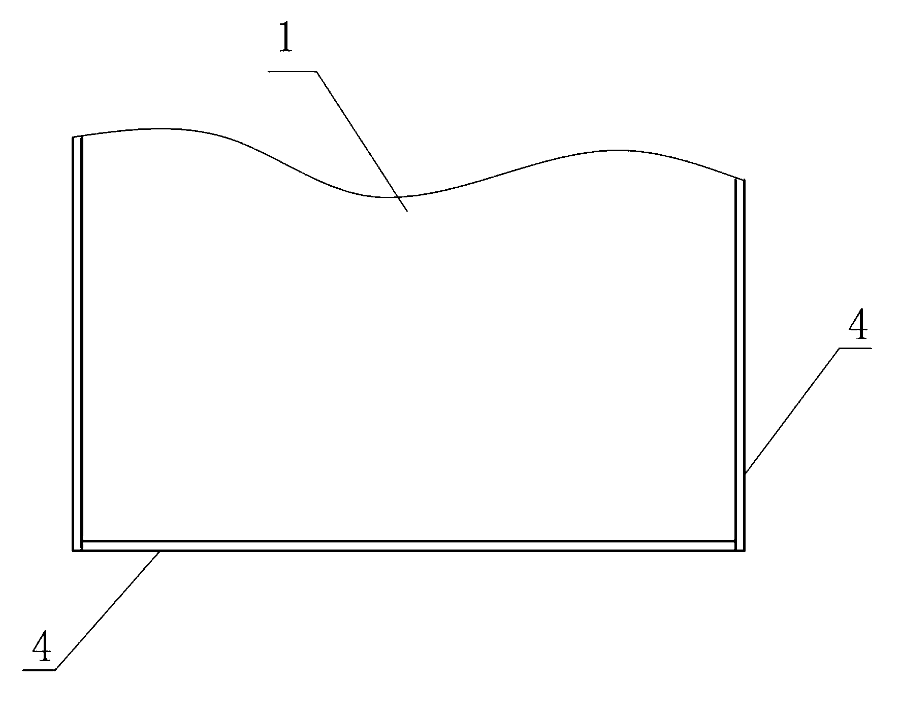 Edge sealing structure and sealing method of sandwich glass