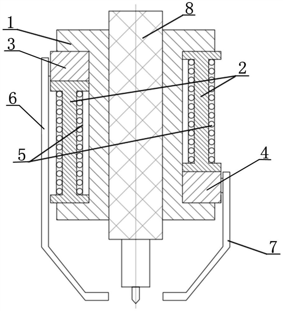 Excitation device with external transverse magnetic field acting on dissimilar steel welding