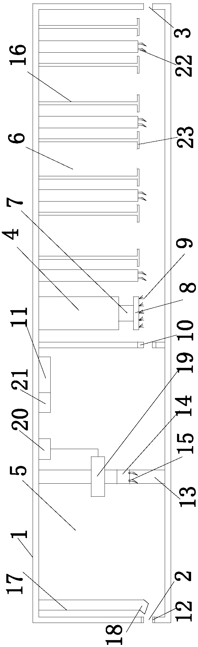 A powder spraying device for a printing machine