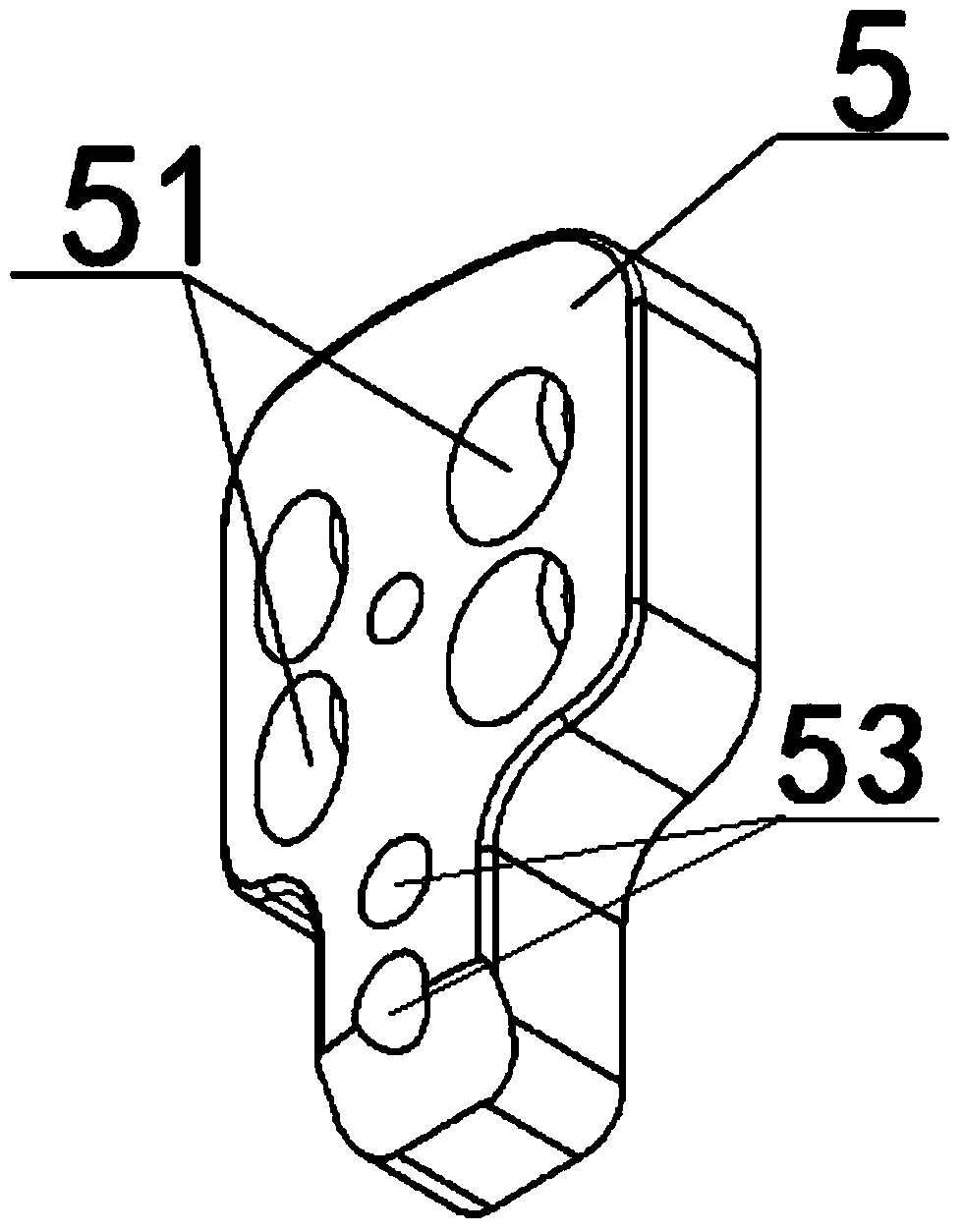 An internal fixation device for treating femoral neck fracture