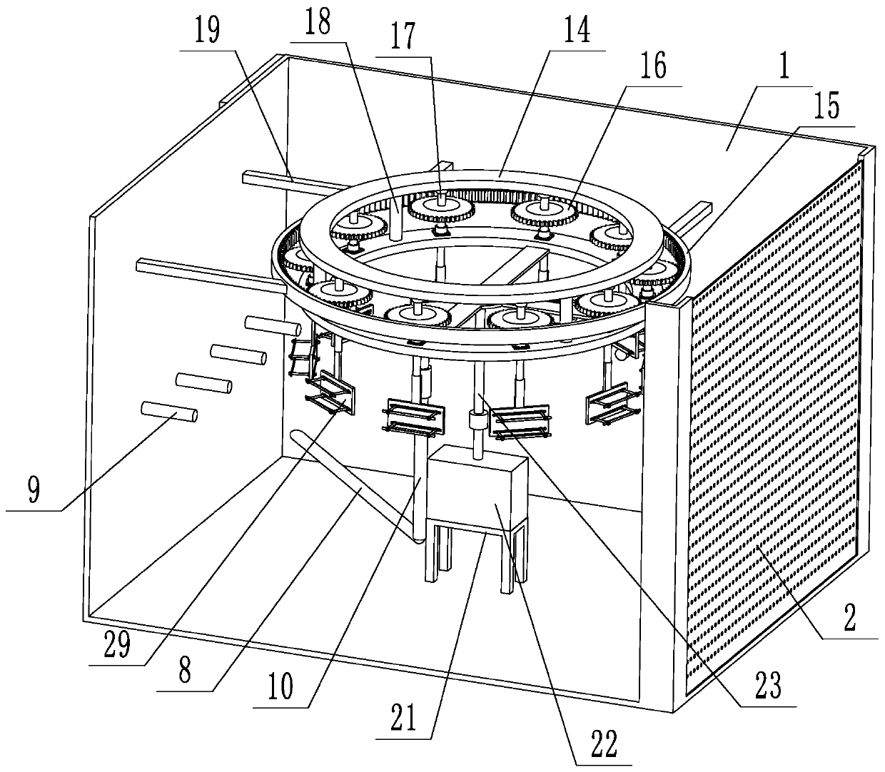 A cleaning device for teaching electrical appliances