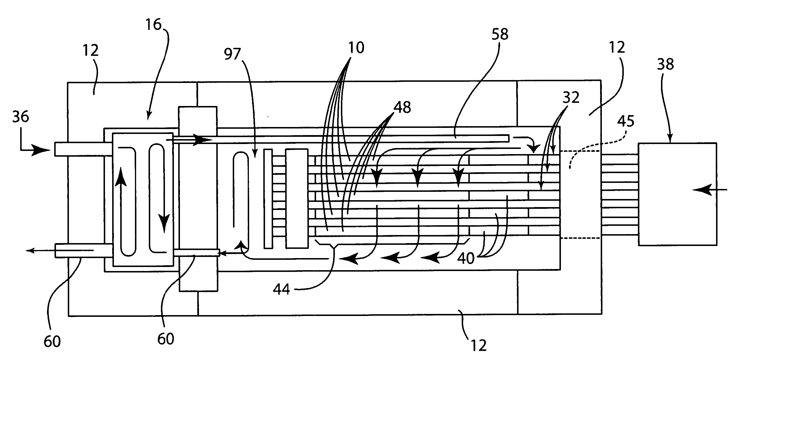 Solid oxide fuel cell tube with internal fuel processing