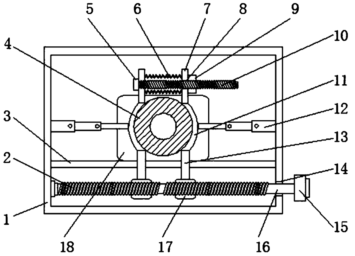 Convenient-to-fix auxiliary device for motor rotor processing