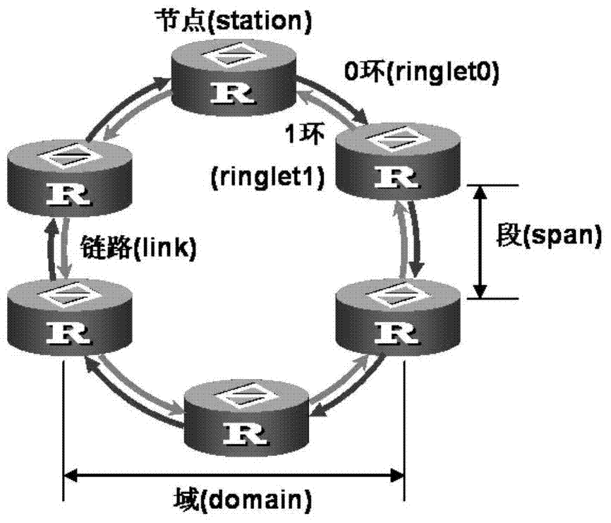 Topology discovery method and device of RPR in SDN