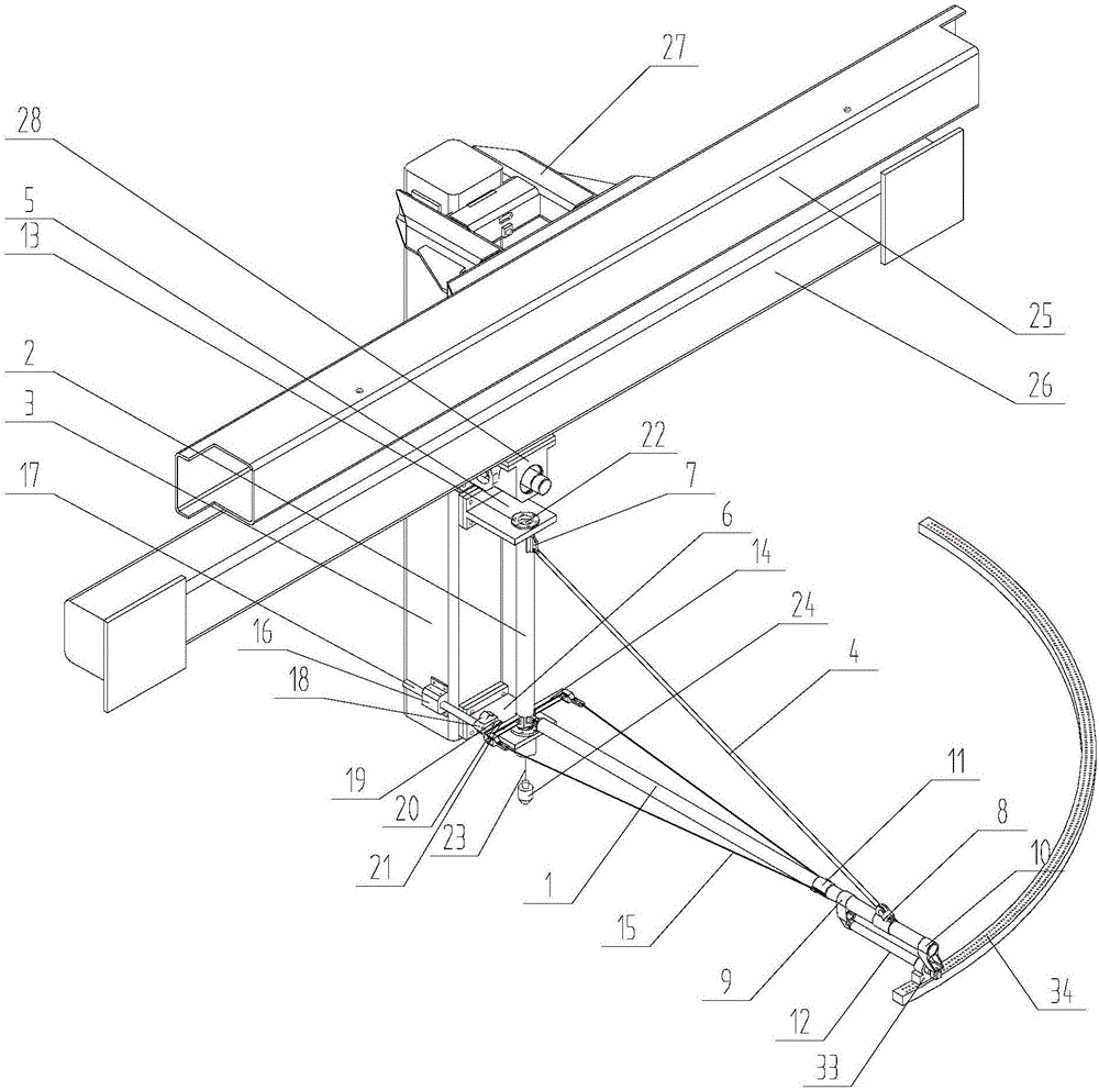 Solar wing panel air flotation support ground simulation hanging and spreading device