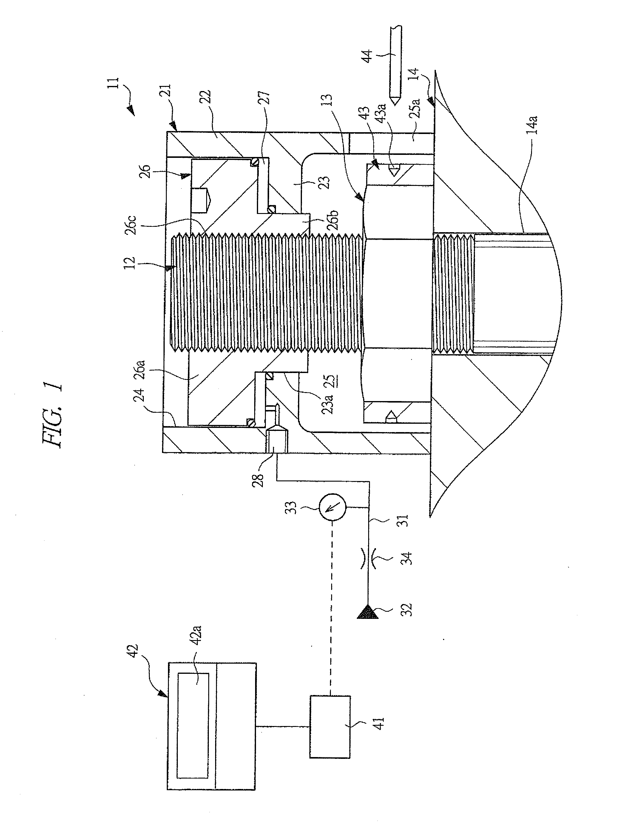 Method of measuring axial force of bolt and instrument for measuring axial force of bolt