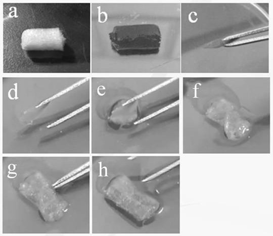 A kind of preparation method of hemostatic sponge and the prepared hemostatic sponge