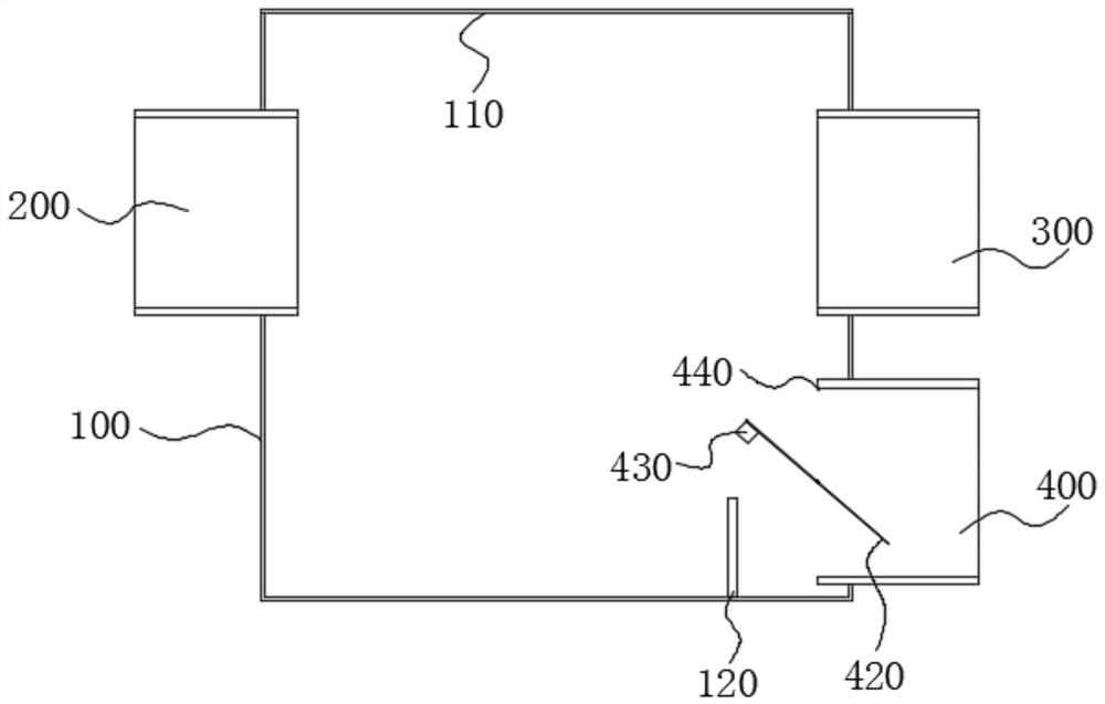 Rainwater well type automatic discarding device