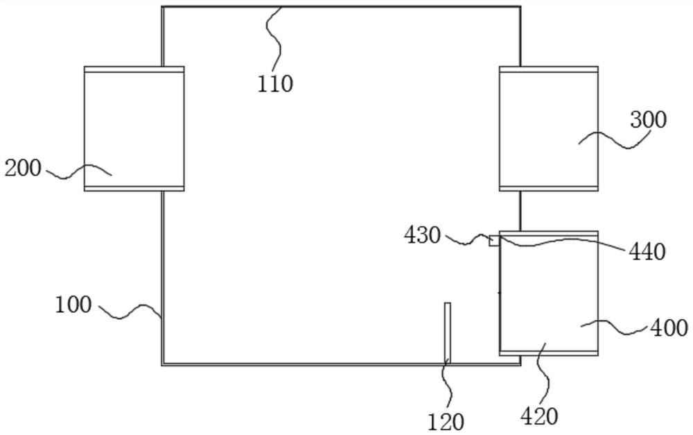 Rainwater well type automatic discarding device