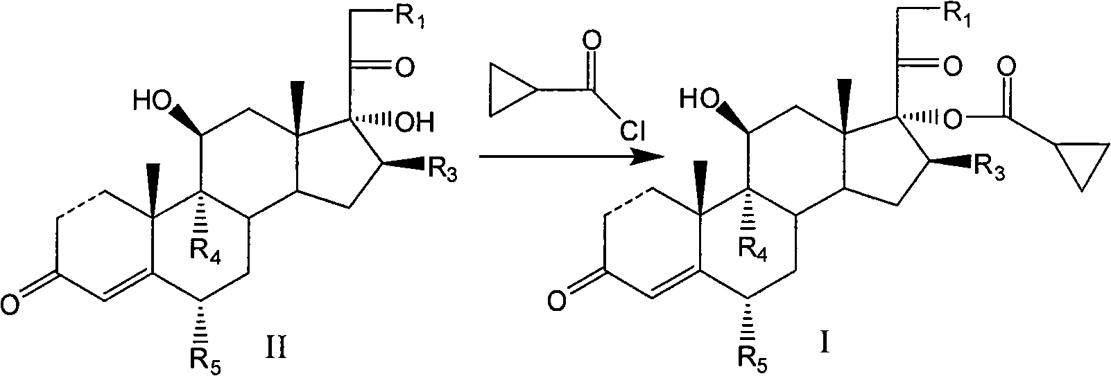 Cyclopropyl pregnene compound and application thereof
