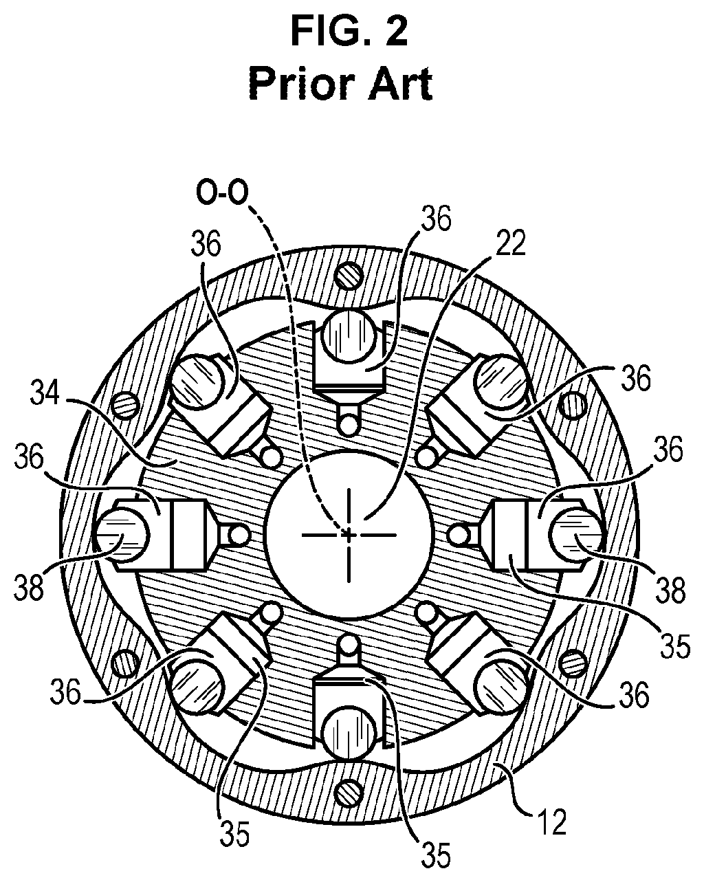 Hydraulic machine comprising an improved bearing