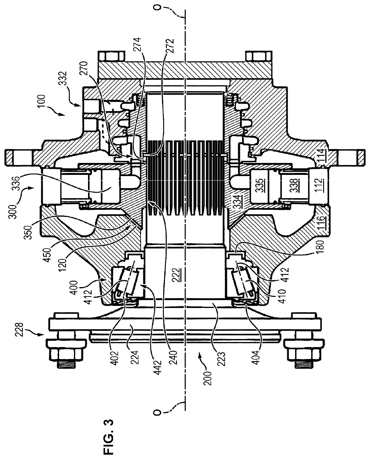 Hydraulic machine comprising an improved bearing