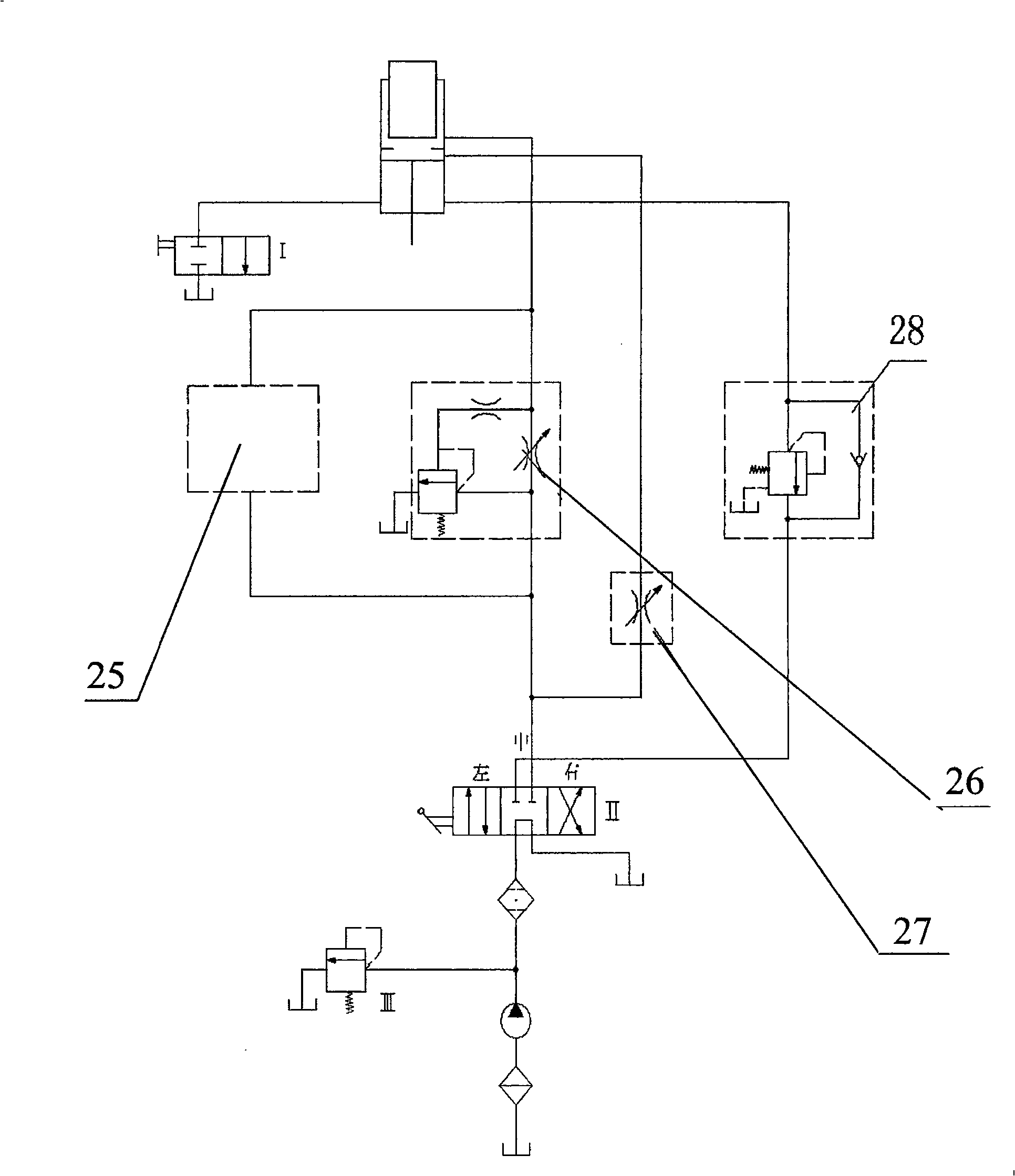 Hydraulic universal test machine for actively loading at two ends of test piece